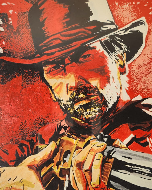 Cadre en Bois : Arthur Morgan