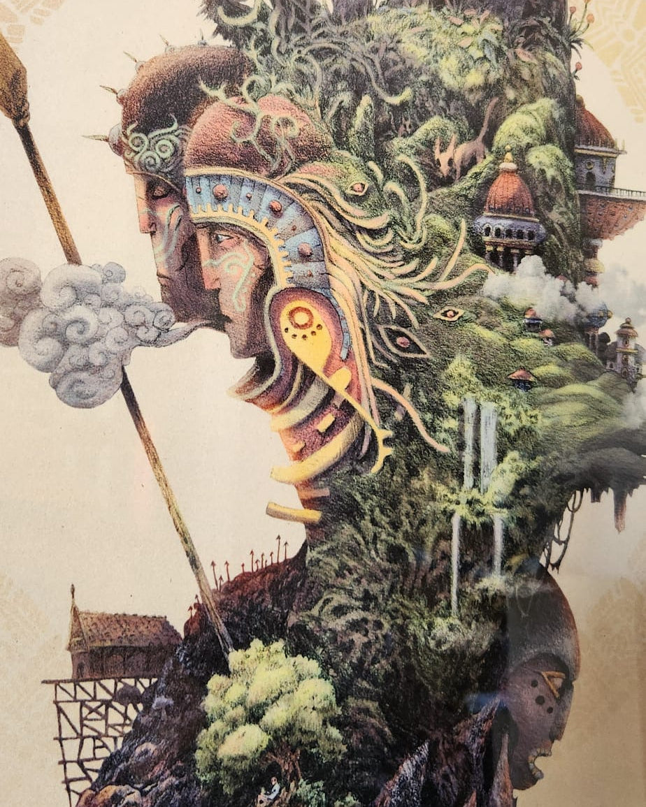 Cadre en Bois : Île Perdue