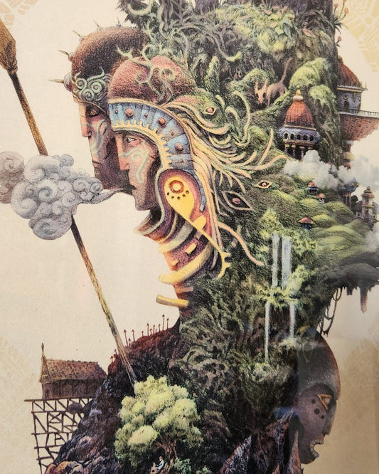 Cadre en Bois : Île Perdue